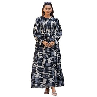 SARINKU Georgette Gown Dress for Women Stylish Western Gown Long One Piece for Girls & Women