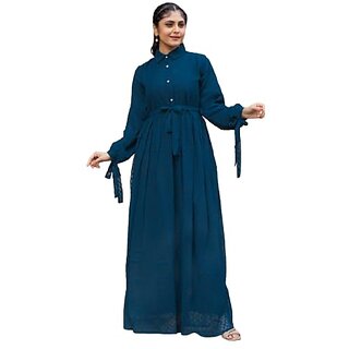 SARINKU Georgette Gown Dress for Women Stylish Western Gown Long One Piece for Girls & Women
