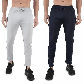 Kwings Mens Lower Combo Pack (Pack of 2) Lycra blend Plain sports wear Bottoms