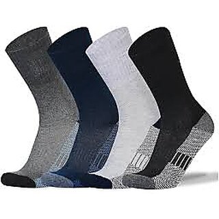 Crew Length -Casual Cotton Long Socks, Breathable Performance Crew Socks for Outdoor Sports, Men - Pack of 1 Pair - Socks | Buy online on ZillyBuy
