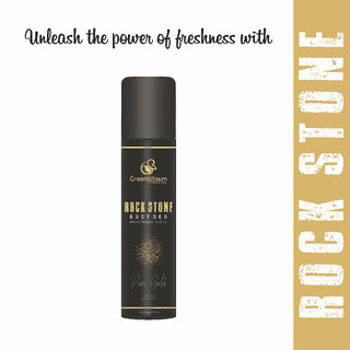  pack of 20 greenblosum rock ston pure gold deodorant 75m long lasting fragrance for men women l premium deo