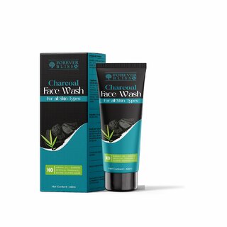 Forever bliss Charcoal Face Wash with Activated Charcoal for Oil Control For Healthy Glowing skin  Suitable for All Ski