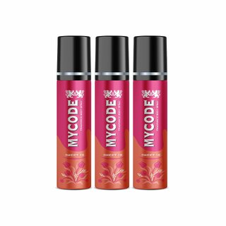 Forever Bliss mycode Sweet 16 Long Lasting Freshness Deodorant Perfume Body Spray For Men and women ( 60ml3)