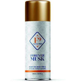 F9 Forever Musk Long Lasting Freshness Deodorant Perfume Body Spray For Men and women 150ml