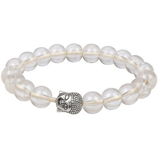 Tiny Shiny Sphatik Plain Hyro Bracelet Yoga and Meditation Bracelet for Men and Women - Bangles & Bracelets | Buy online on ZillyBuy