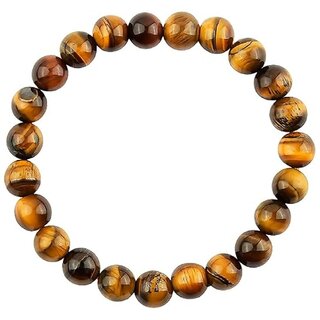 Tiny Shiny Tiger Eye Bracelet Elastic Yoga Gemstones Healing Energy Men Women Stretch Bracelet - Bangles & Bracelets | Buy online on ZillyBuy
