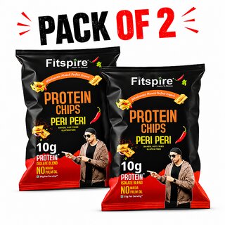 (Pack Of 2) Fitspire Peri Peri Protein Chips 10gm