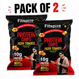 (Pack Of 2) Protein Chips Flavour Fiery Tomato Each 37 G