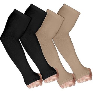 UV Sun Protection Arm Sleeves for Men  Women Multicolor pack of 2 - Gloves | Buy online on ZillyBuy