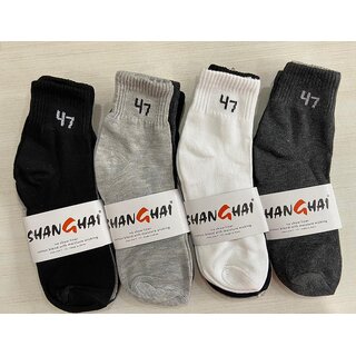 JHF SOCKS - Shanghai Cotton Blend Ankle-Length Socks (Pack of 4) - Socks | Buy online on ZillyBuy