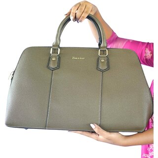 Stylish Olive Green Satchel Bag - Durable and Structured Design - Handbags | Buy online on ZillyBuy