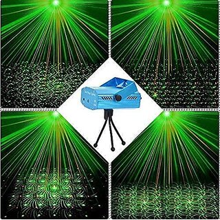 Mini Stage Light Laser Projector Club Dj Disco Bar Stage Light, Auto Flash Stage Projector Light with Tripod for Disco - Electricals | Buy online on ZillyBuy