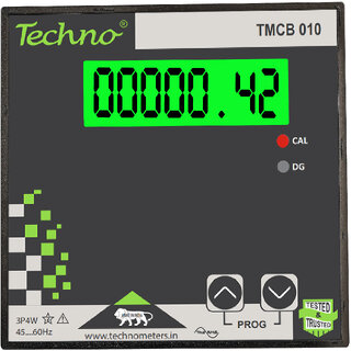 3 PHASE PANEL MOUNT - MULTIFUNCTIONAL LCD ENERGY METER WITH DUAL SOURCE  RS 485 COMMUNICATION PORT