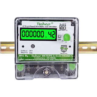 Single Phase Multifunctional Din Rail Energy Meter (10-40 A) - TMCB 01L