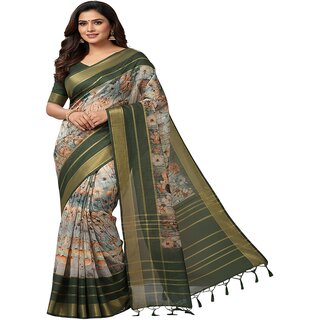 Elegant Digital Floral Printed Crape Silk Saree - Sarees | Buy online on ZillyBuy