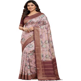 Elegant Maroon Digital Printed Crape Silk Saree with Floral Design - Sarees | Buy online on ZillyBuy