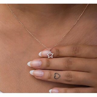 Beautiful pack of 1 necklace for women and girls Gold-plated Plated Alloy Necklace silver