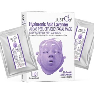 Anti-Aging Hyaluronic Acid  Lavender Peel-Off Jelly Facial Mask for 40+  Hydrating  Firming Skincare  125g