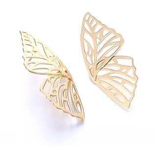 Stylish Butterfly Design Earrings For Women And Girls Metal Cutout Fashion Jewellery - Earrings | Buy online on ZillyBuy