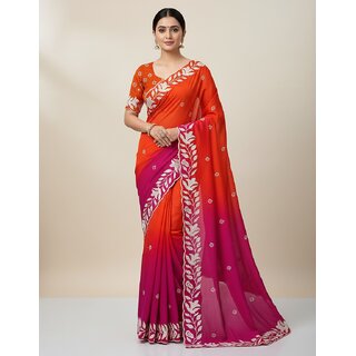Chinon Silk Saree - Sarees | Buy online on ZillyBuy
