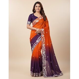 Chinon Silk Saree - Sarees | Buy online on ZillyBuy