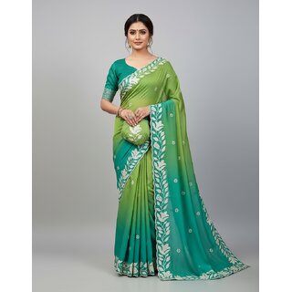 Chinon Silk Saree - Sarees | Buy online on ZillyBuy