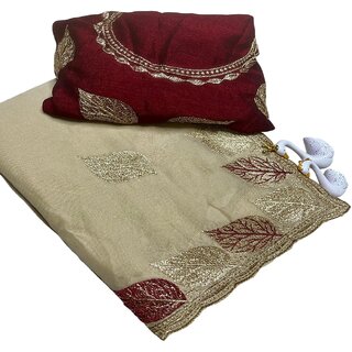 Elegant Chiffon Dress with Floral Embroidery for Special Occasions - Sarees | Buy online on ZillyBuy