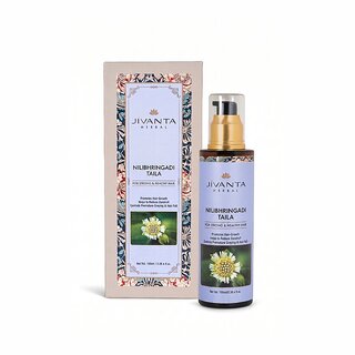Jivanta Herbal Neelibhringaadi Hair Oil  For Hair Growth, Hair Fall Control and Dandruff  100 Pure  Natural