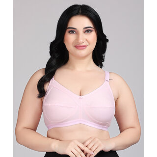 ZIVOK Women Full Coverage Lightly Padded Bra (Pink)