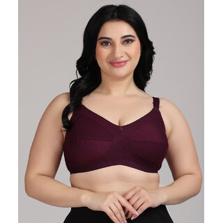 ZIVOK Women Everyday Non Padded Bra (Purple)