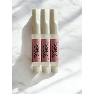 Quick Drying Artificial Nail Glue For Fake/False Nails  Easy to Apply Professional Adhesive Beauty Nail Art Glue (Pack of 3 x 3 Grams)
