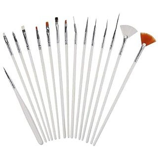 15pcs Kids Nail Art Brushes Nail Art Kit by Indie Nails Nail Art Design Painting and Drawing UV Polish Brush Tool Kit Nail Art Kit for Kids