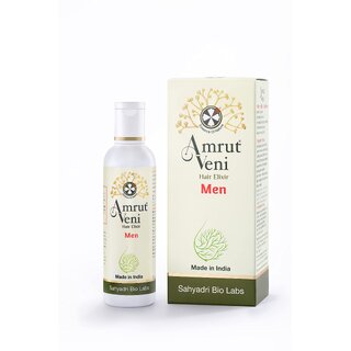 Amrutveni Hair Oil for Men Biotechnologically Engineered with 40+ Herbal Actives 100ML