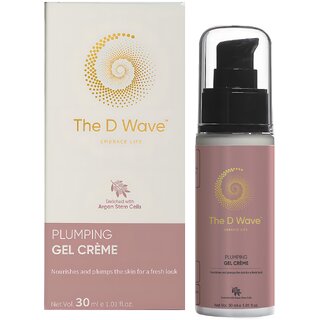 The D Wave Skin Plumping Gel Cream - 30ml with Hyaluronic Acid  Collagen Peptide
