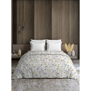 Quirky Home Rome Comforter Collection Double bed, Off-White