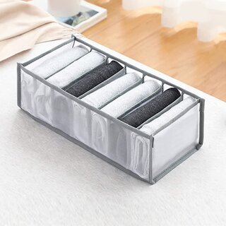 Wardrobe Clothes Organizer for Jeans,Jean Organizer,Jeans Compartment Storage, 1 PCS Mesh Clothes Storage Organizer for Bra,Socks,Leggings - Home Improvement | Buy online on ZillyBuy
