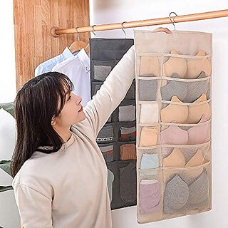 Imported Grid Ox Ch Storage Hanging s Dou -S d Ching Sock Underwear - Home Improvement | Buy online on ZillyBuy