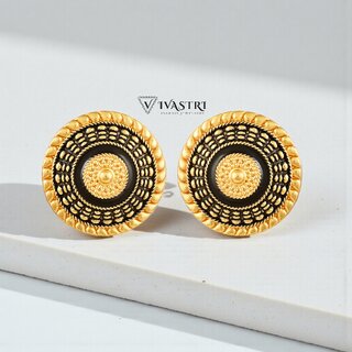 Vivastri Ravishing 1 Gram Gold Plated Alloy Stud Earrings for Women & Girls - VIVA2910ERG - Earrings | Buy online on ZillyBuy