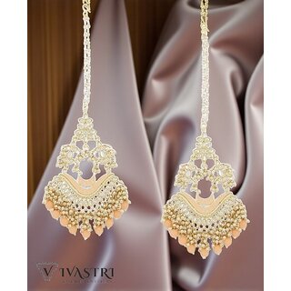 Vivastri Pearl Drops Gold Plated Alloy Drop Earrings Guttapusalu for Women & Girls - VIVA2808ERG - Earrings | Buy online on ZillyBuy