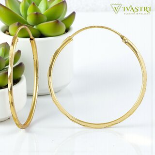 Vivastri Fancy 1 Gram Gold Plated Alloy Hoop Earrings for Women Girls - VIVA2847ERG - Earrings | Buy online on ZillyBuy