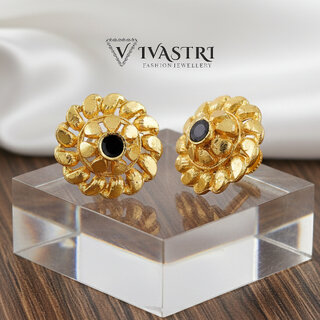 Vivastri Ravishing 1 Gram Gold Plated Alloy Stud Earrings for Women & Girls - VIVA2867ERG - Earrings | Buy online on ZillyBuy