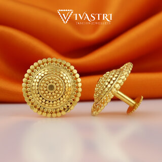 Vivastri Ravishing 1 Gram Gold Plated Alloy Stud Earrings for Women & Girls - VIVA2869ERG - Earrings | Buy online on ZillyBuy