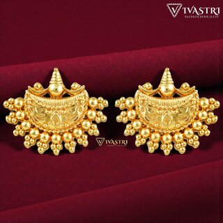 Vivastri Ravishing 1 Gram Gold Plated Alloy Stud Earrings for Women & Girls - VIVA2904ERG - Earrings | Buy online on ZillyBuy