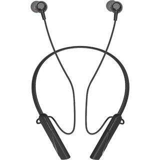 Digimate Dhun Neckband With 24 Hours Playtime, Bluetooth 5.2, 300mAh Battery, Type-C Fast Charge, Built-in Mic (DG-NB-1013-Black)