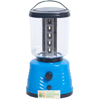SOLAR UNIVERSE INDIA Solar LED Lamp cum Lantern with 360 degrees white LED lighting, inbuilt battery & solar panel - 6 Modes 4 hrs Lantern Emergency Light