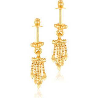 Vivastri Premium 1 Gram Gold Plated Alloy Bugadi Earrings for Women  Girls - VIVA1023BUGADI - Earrings | Buy online on ZillyBuy