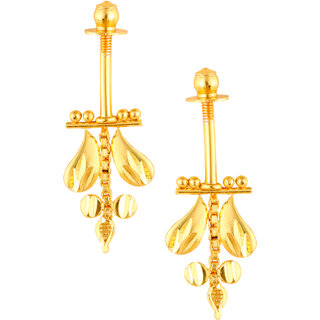 Vivastri Premium 1 Gram Gold Plated Alloy Bugadi Earrings for Women  Girls - VIVA1024BUGADI - Earrings | Buy online on ZillyBuy
