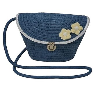 AURKA Handmade Cotton Rope Sling Bag for Women and Girls| Stylish Floral Crossbody Shoulder Bag | Lightweight Durable and Eco-Friendly Casual Purse - Handbags | Buy online on ZillyBuy