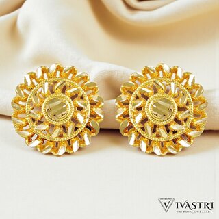Vivastri Stylish 1 Gram Gold Plated Alloy Stud Earrings for Women & Girls - VIVA2843ERG - Earrings | Buy online on ZillyBuy