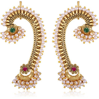 Vivastri Traditional Cuff Earring for Women and Girls [VIVA2690ERG-MULTI] - Earrings | Buy online on ZillyBuy